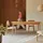 Tikamoon Esstisch 180 x 78 x 80 cm beige