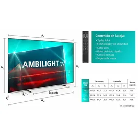 Philips 65OLED718/12 65" 4K OLED Ambilight TV