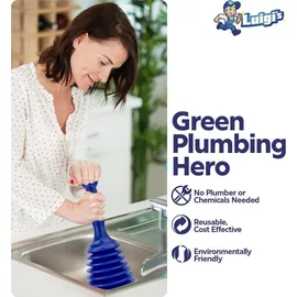 Luigi's Pömpel Set 2x Saugglocke Blau