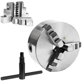 vidaXL Drehfutter Stahl 160 mm silberfarben