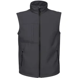 Regatta TRA848 74Y96 Professionelle Octagon II 3-lagige wasserdichte Softshell-Bodywarmer, Grau (Schwarz), XXXXL