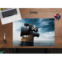 Cover-your-desk Schreibtischunterlage Vinyl Piratenschiff, 60 x 40 cm