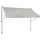 Konifera Klemmmarkise 300 x 150 cm Grau/Weiß