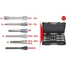 KS Tools Zylinderkopf-Schrauben-Steckschlüssel-Satz 1/2" 11-tlg.
