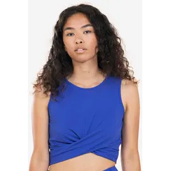 Yoga Crop Top Premium Damen - blau, blau, M