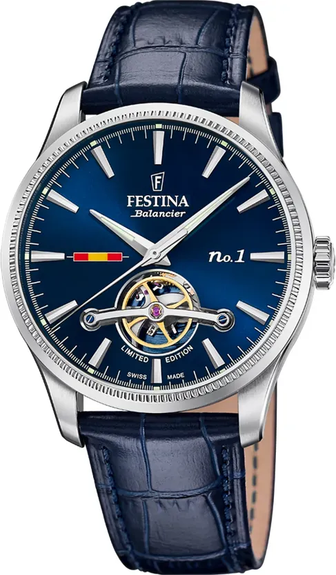 Festina Automatik Herren Swiss Made F1902/2 - blau - 41.5mm