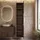 Badplaats Rimini Badezimmerschrank 38 x 33 x 170 cm Walnuss Braun MDF/Spanplatte/Massivholz