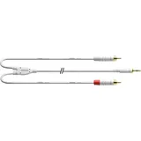 Cordial CFY 3 WCC-SNOW, 2x Cinch, Plug 3.5mm, 3 m, Weiß