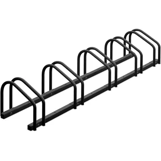 Relaxdays Fahrradständer für 5 Fahrräder Anthrazit