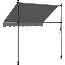 vidaXL Markise Einziehbar 200 x 150 cm anthrazit