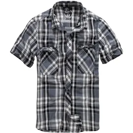 Brandit Textil Roadstar Kurzarmhemd Black / Anthracite M