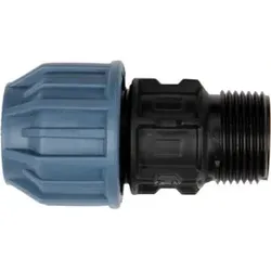 floraworld PP-Rohr-Verschraubung AG 25mm(1") für 25mm Rohr