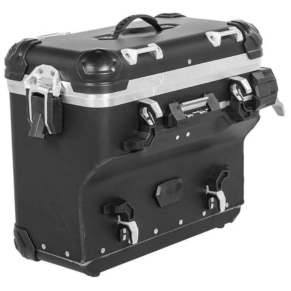 Touratech Zega Evo X 38l+38l Anodized Without Lock Bmw F850gs/f750gs/f850gs Adventure Seitenkoffer-set - Black - One Size