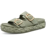TAMARIS Pantolette Damen, Flach grün,EU 36 - 36 EU
