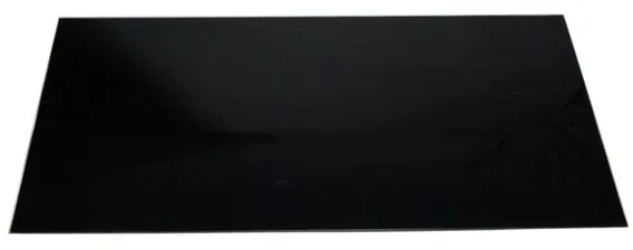 Splash plate black tempered glass 800 x 400mm