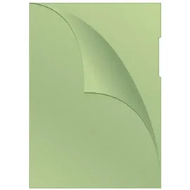 Q-Connect KF00309 Sichthülle, A4, 100 Stück genarbt grün