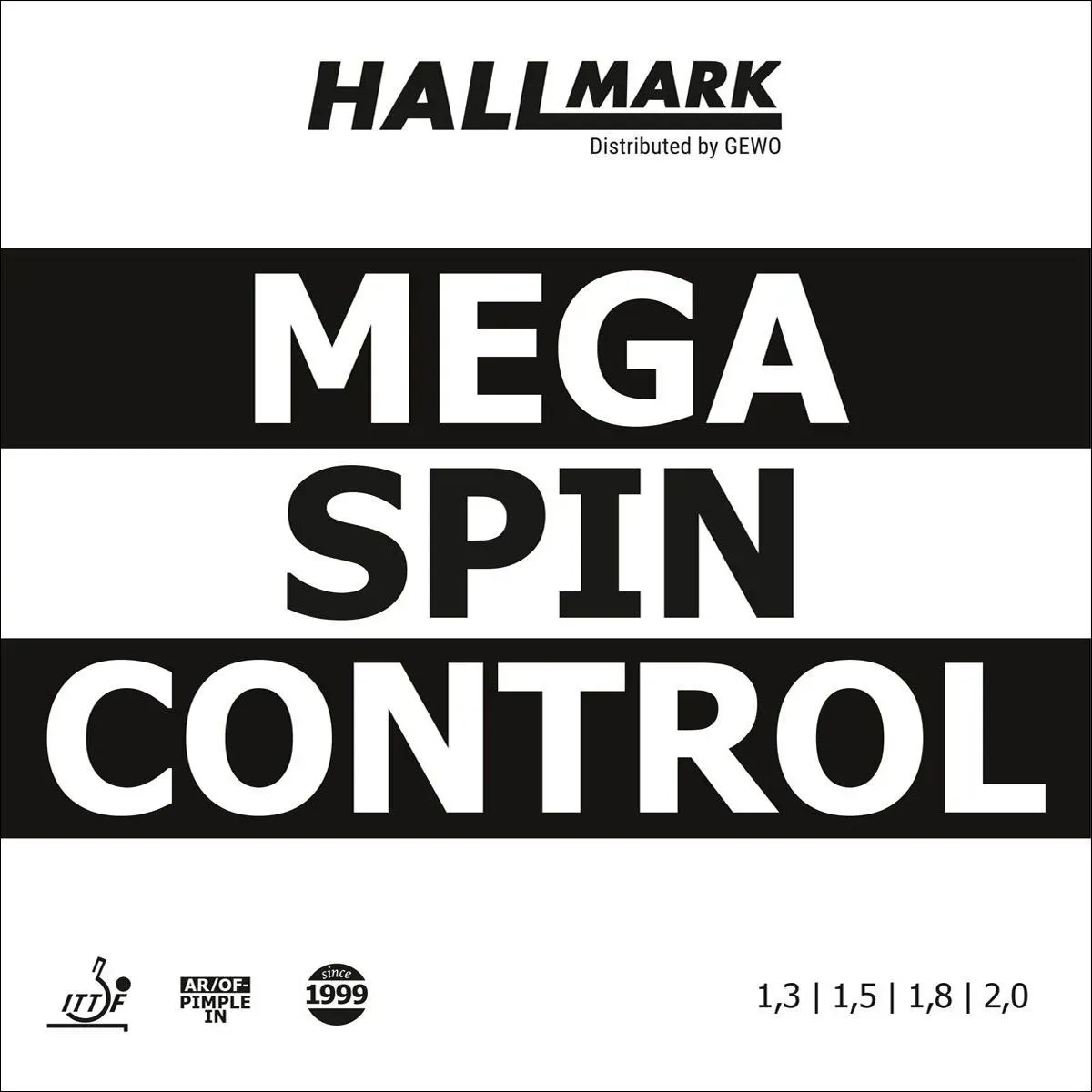 Hallmark Belag Mega Spin Control blau 2,0 - blau 2,0