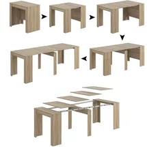 Dmora Konsolentisch 51 x 78 x 90 cm braun