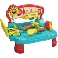 CLEMENTONI Werkbank mit Zubehör - Spielzeug für Babys & Kinder ab 12 Monaten mit Hammer, Schraubenzieher und viel Zubehör - Sensorik- & Motorikspielzeug 17968