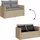 vidaXL Garten-Lounge-Set 8-tlg. beige