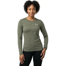 Salewa Puez Melange Dry Tee W Faded Green Melange 2XL
