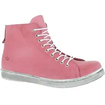 Andrea Conti Damen High Top Sneaker Schnürer Leder dynamisch 0341500, Koralle,36 EU