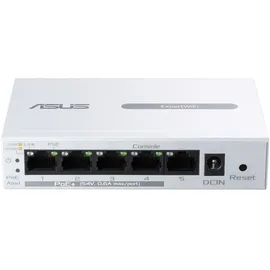 Asus ExpertWiFi EBP15 5-Port GbE Smart Managed PoE+ Switch (4 PoE+ Ports, 60W, unterstützt Power over Ethernet Weiß