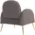 MCW Lounge-Sessel MCW-N69 Chenille 70 x 70 x 70 cm Grau