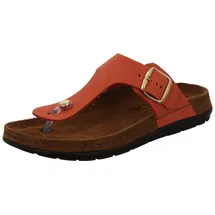 ROHDE Damen Zehentrenner Pantolette Leder Rodigo-D 5860, Größe:39 EU, Farbe:Rot