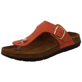 ROHDE Damen Zehentrenner Pantolette Leder Rodigo-D 5860, Größe:39 EU, Farbe:Rot