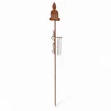 BOLTZE Boltze Home Regenmesser Buddha Regenmesser braun