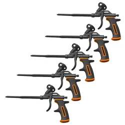 5x Schaumpistole Bauschaumpistole Teflon PU Schaum Montageschaumpistole mit A...