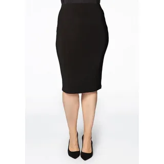 YOEK A-Linien-Rock Damen Bleistiftrock Große Größen schwarz XXL