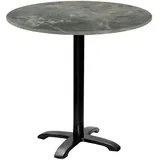Restootab Tisch Bazila Ø80cm - Modell metallisierter Stein