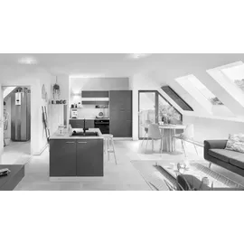 Respekta Merle Hängeschrank Elektrokochfeld links schwarz