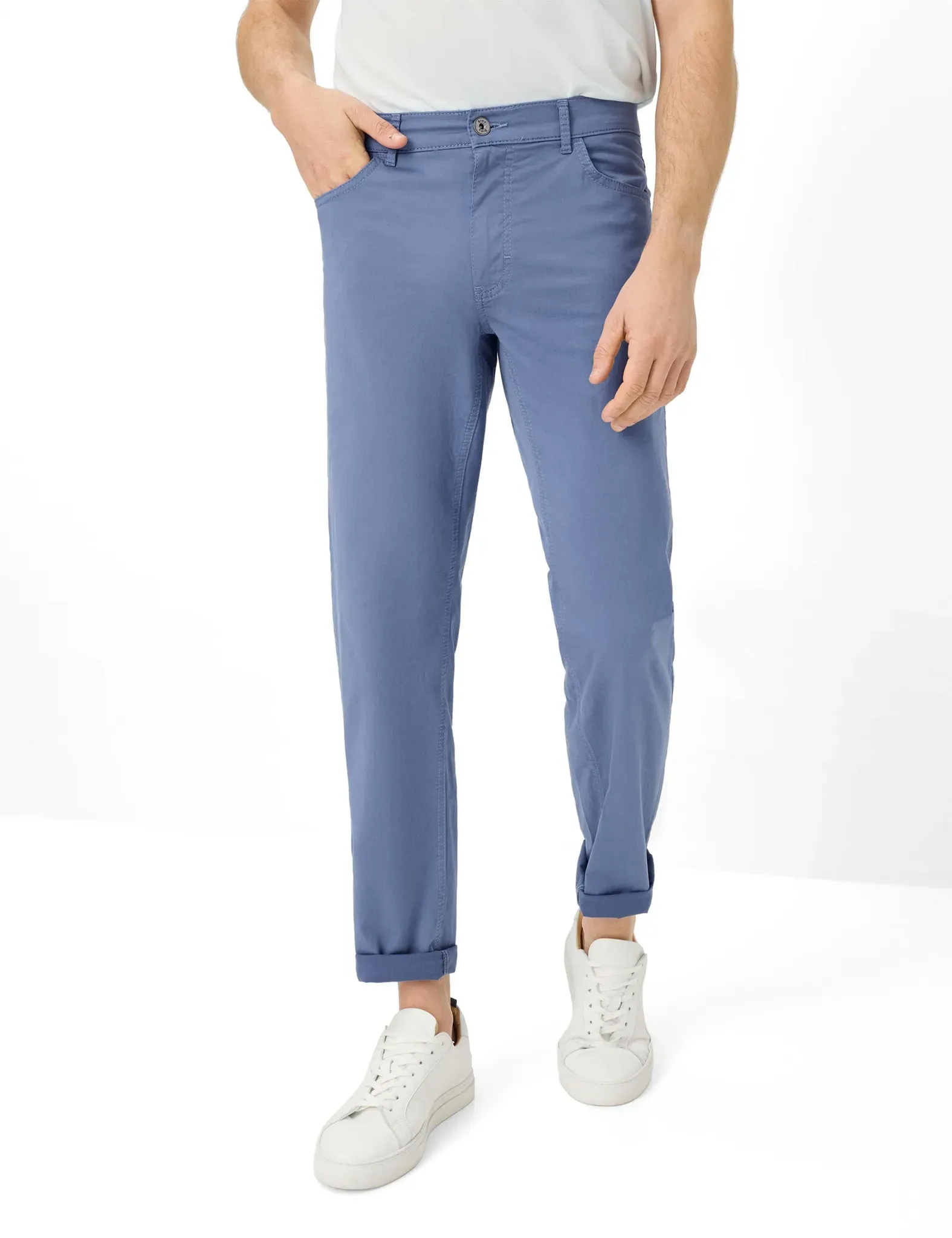 Brax Herren Five-Pocket-Hose Style COOPER RIVIERA, Blau, Gr. 40/34