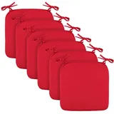 BestLivings Sitzauflage 38 x 38 x 2 cm rot 6-tlg.