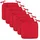 BestLivings Sitzauflage 38 x 38 x 2 cm rot 6-tlg.
