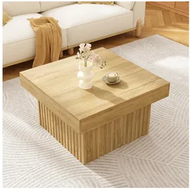 stilvora Couchtisch Beige MDF 79 x 46 x 79 cm