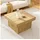 stilvora Couchtisch Beige MDF 79 x 46 x 79 cm