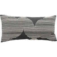 Bloomingville Brechia Kissen, Grau, Baumwolle, L60xB30 cm