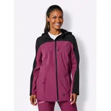 Witt Weiden Softshelljacke in schwarz-malve | Gr.: 48/50