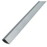 EXCOLO Alu Winkelblech 50x50 mm, 2m Länge, 0,8mm Aluminium Kantblech, L-Winkel 90°, Alu Blank Natur mit UV-Schutzfolie, Fassadenverkleidung, Dachabdeckung, Mauerabdeckung, Wandabdichtung, Made in Germany