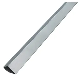 EXCOLO Alu Winkelblech 50x50 mm, 2m Länge, 0,8mm Aluminium Kantblech, L-Winkel 90°, Alu Blank Natur mit UV-Schutzfolie, Fassadenverkleidung, Dachabdeckung, Mauerabdeckung, Wandabdichtung, Made in Germany