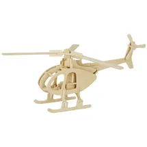 Marabu KiDS Hubschrauber, 3D-Puzzle, 32 (bemalbar) Teile
