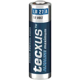 Tecxus LR27 A Alkaline Batterie L828, 12 Volt, Abmessungen 28,8 x 8 mm