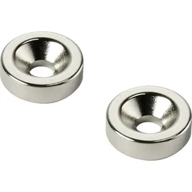 TRU Components D10T3-M3 Permanent-Magnet Ring (Ø x H) 10 mm x 3 mm N35 Grenztemperatur (max.): 80