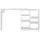 vidaXL Bartisch mit Beweglichem Regal 138 x 39 x 110 cm Weiß