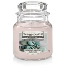 Yankee Candle Duftkerze Kleines Glas Stony Cove 104 g grau/rosa