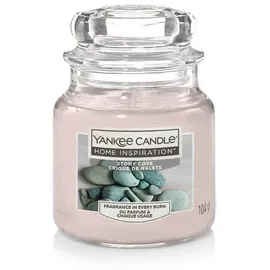 Yankee Candle Duftkerze Kleines Glas Stony Cove 104 g grau/rosa